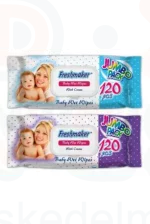 Freshmaker Jumbo Baby nedves törlőkendő 120 lapos kupakos Kép
