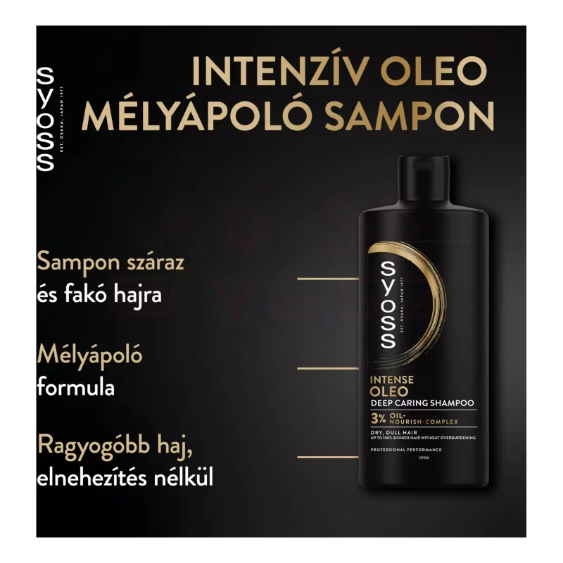 Syoss sampon 440 ml Oleo Intense Kép