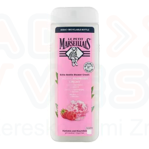 Le Petit Marseillais krémtusfürdő 400 ml Málna & bazsarózsa