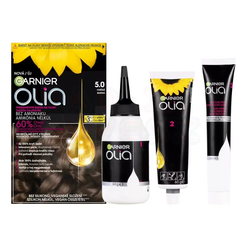 GARNIER Olia Tartós Hajfesték 5.0 Brown Kép