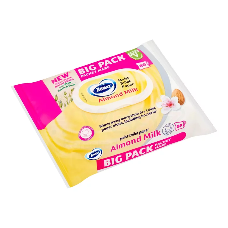 Zewa nedves toalettpapír Big Pack 80 db Almond Milk Kép