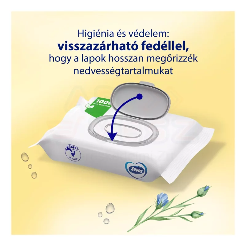 Zewa nedves toalettpapír Big Pack 80 db Almond Milk Kép