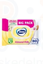 Zewa nedves toalettpapír Big Pack 80 db Almond Milk Kép