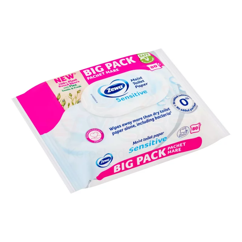 Zewa nedves toalettpapír Big Pack 80 db Sensitive Kép