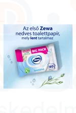 Zewa nedves toalettpapír Big Pack 80 db Sensitive Kép