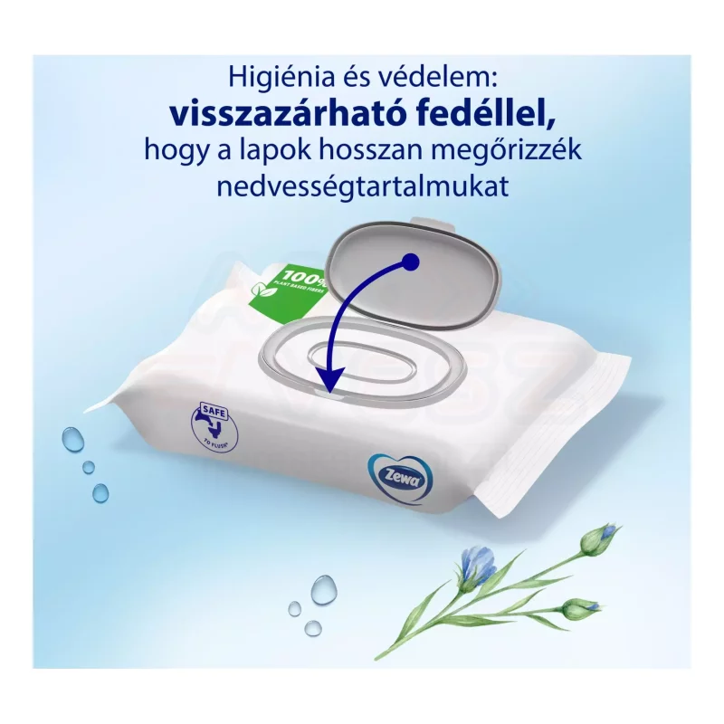 Zewa nedves toalettpapír Big Pack 80 db Sensitive Kép