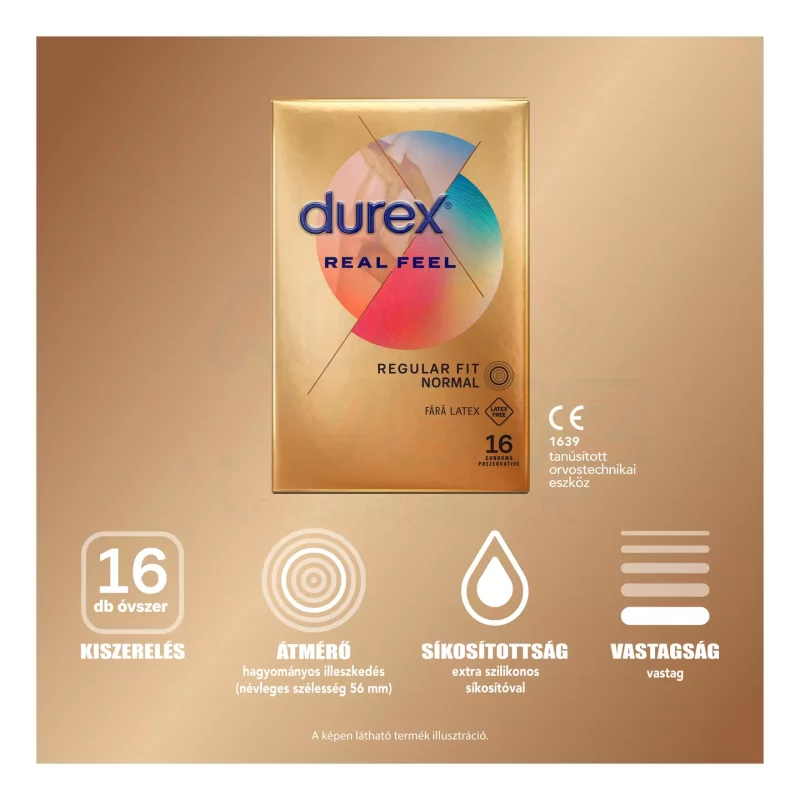 DUREX Óvszer Real Feel 16 db Kép