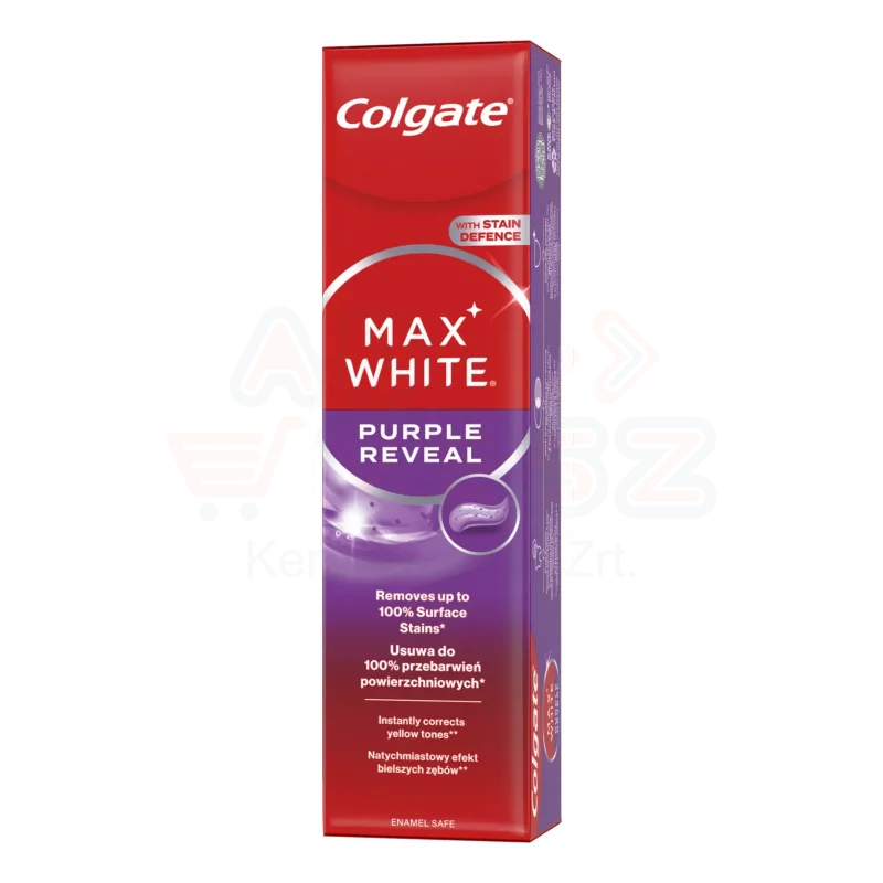 COLGATE fogkrém Max white Purple reveal 75 ml Kép