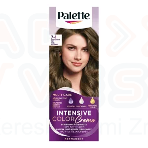 Palette ICC intenzív krémhajfesték 7-1 Hamvas középbarna