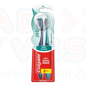 COLGATE fogkefe 360 Deep Clean soft Duo
