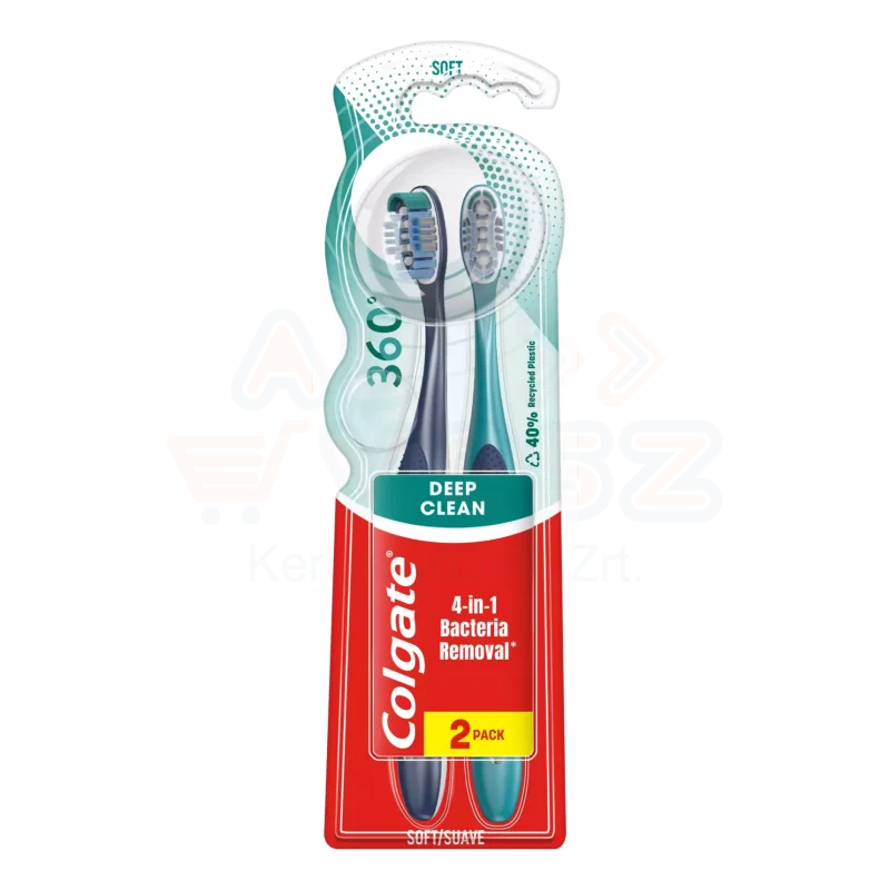 COLGATE fogkefe 360 Deep Clean soft Duo Kép