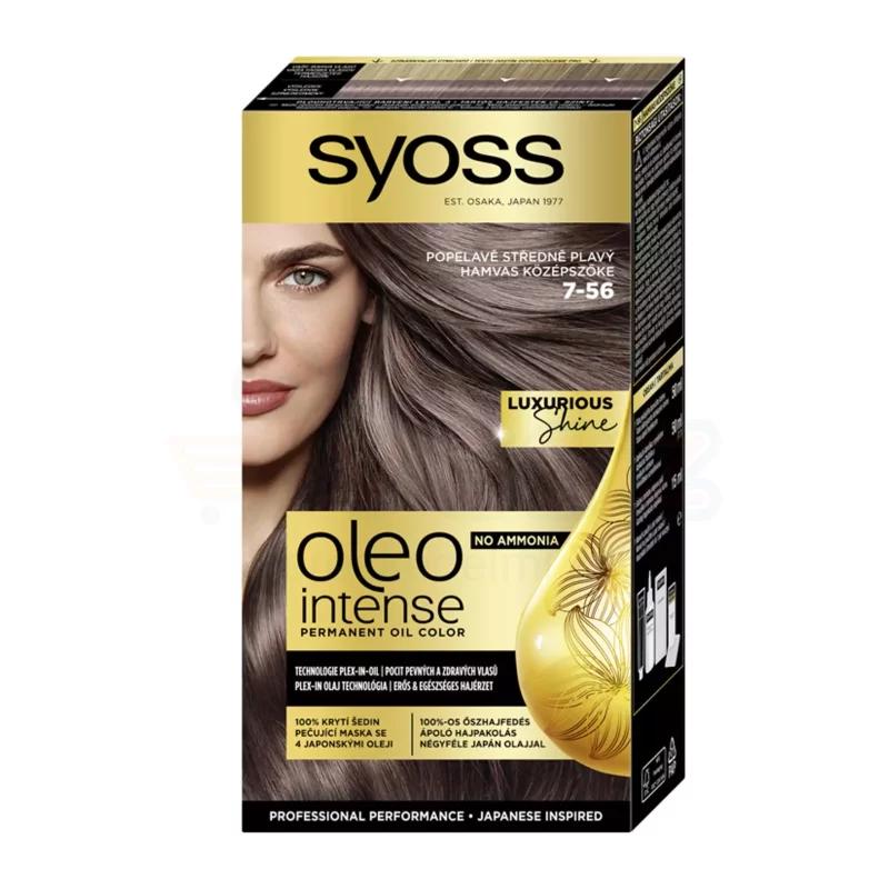 Syoss Color Oleo intenzív olaj hajfesték 7-56 hamvas középszőke Kép