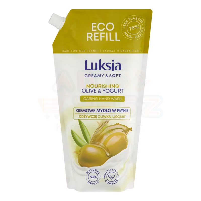 Luksja folyékony szappanutántöltő 900 ml Olive&Yoghurt Kép