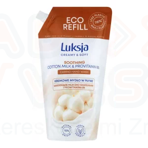 Luksja folyékony szappanutántöltő 900 ml Cotton Milk