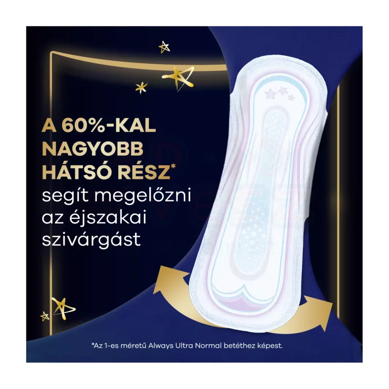 Always egészségügyi betét Ultra Secure Night 6 db Kép