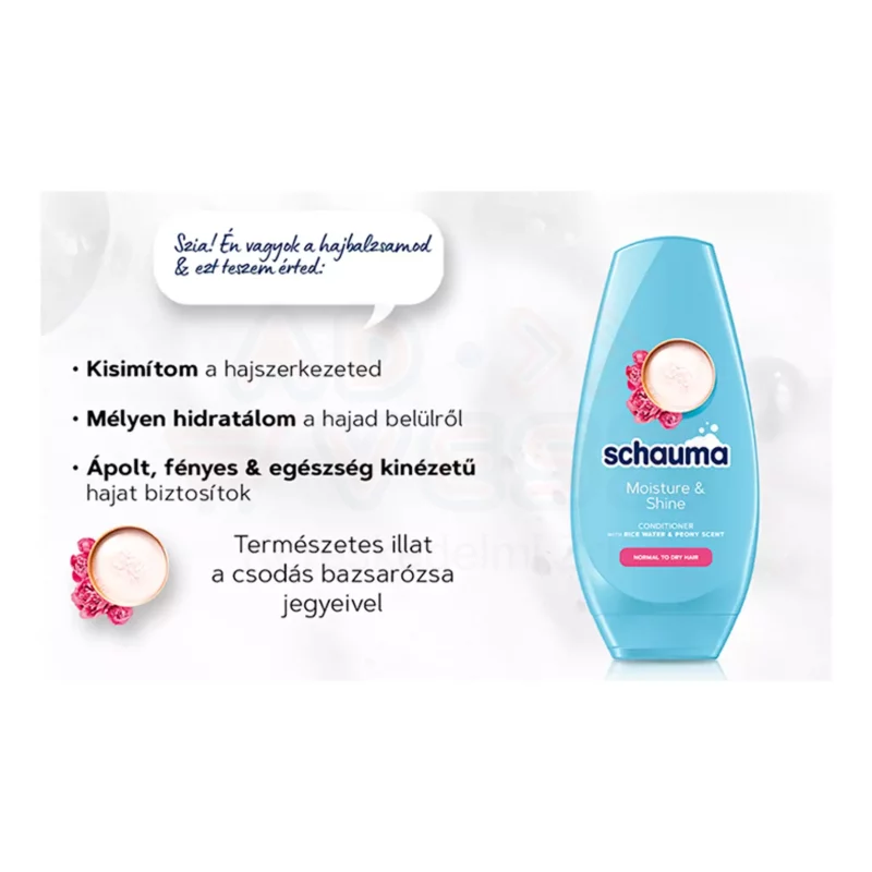 Schauma hajöblítő balzsam 250 ml Moisture&Shine Kép