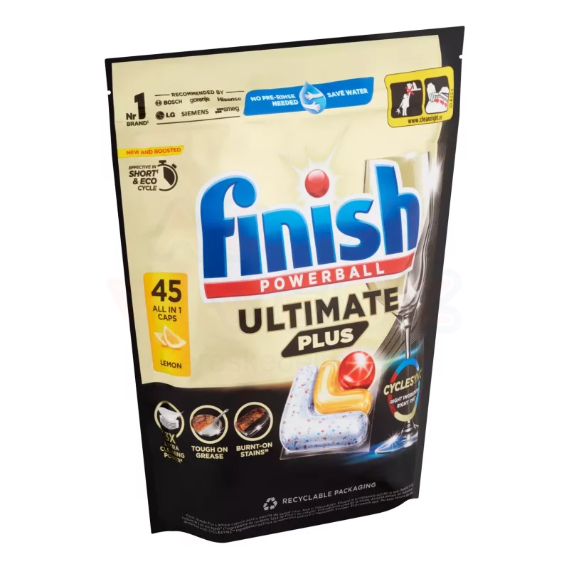 Finish Allin1 Ultimate Plus Tabletta 45 db Lemon Kép