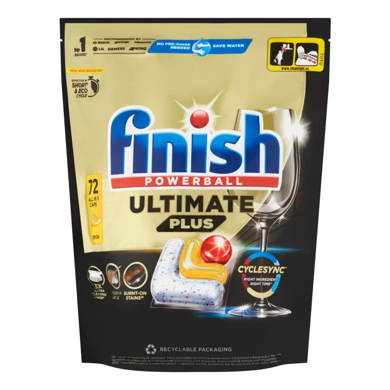 Finish Allin1 Ultimate Plus Tabletta 72 db Lemon Kép