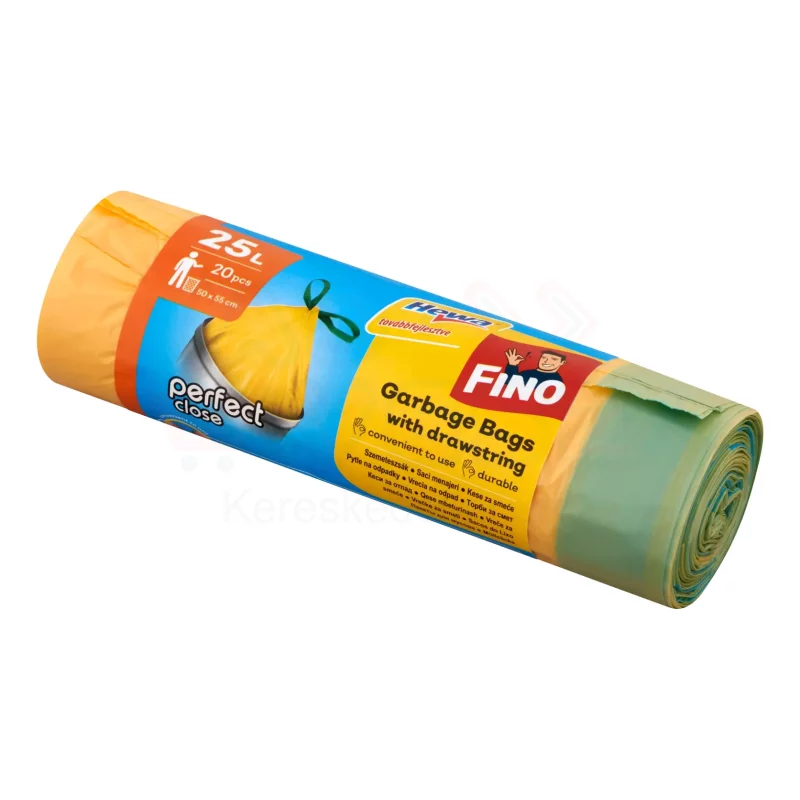 FINO Perfect Close Szemeteszsák önzáró szalagos 25 L/ 20 db Kép