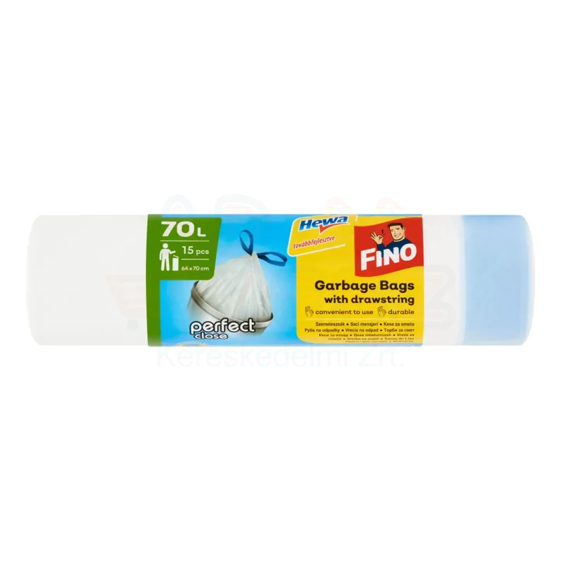 FINO Perfect Close Szemeteszsák önzáró szalagos 70 L/ 15 db Kép