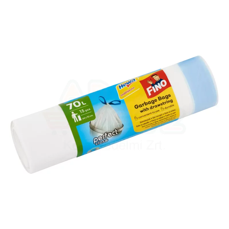 FINO Perfect Close Szemeteszsák önzáró szalagos 70 L/ 15 db Kép