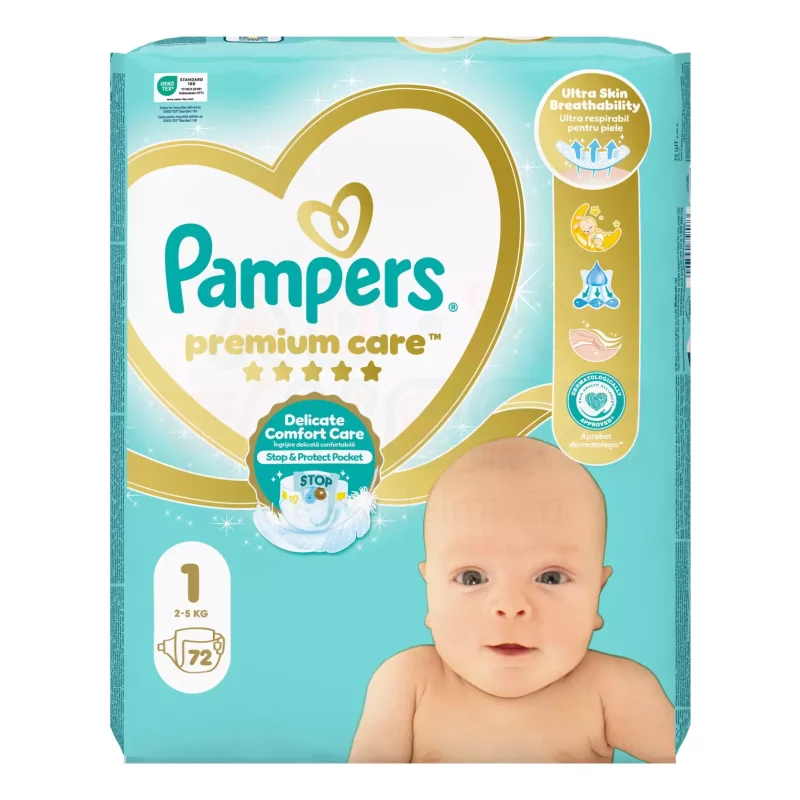 Pampers Premium Care pelenka 1méret 72 db Kép