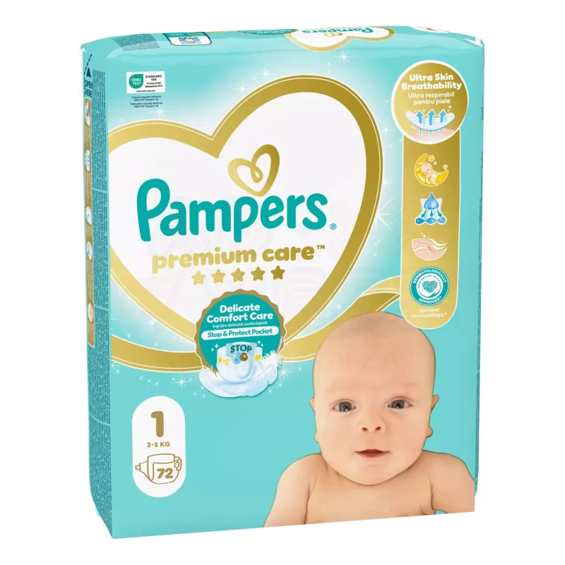 Pampers Premium Care pelenka 1méret 72 db Kép