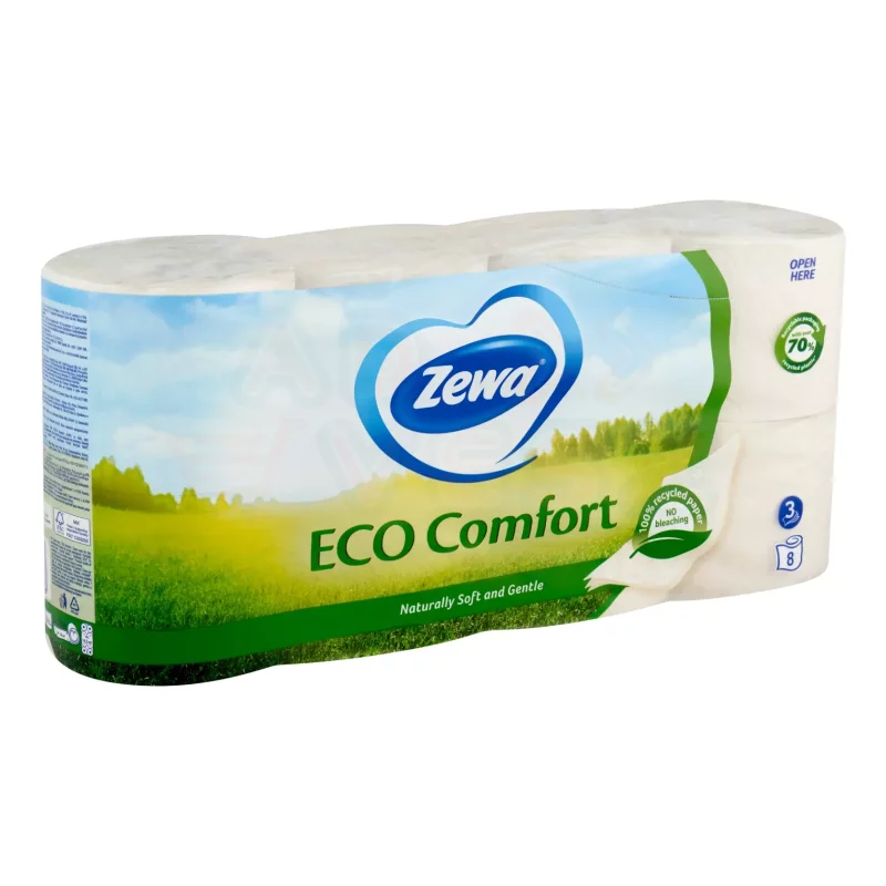 Zewa Eco Comfort toalettpapír 3 rétegű 8 tekercs Kép