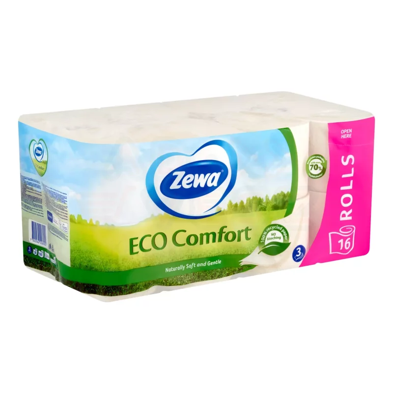 Zewa Eco Comfort toalettpapír 3 rétegű 16 tekercs Kép