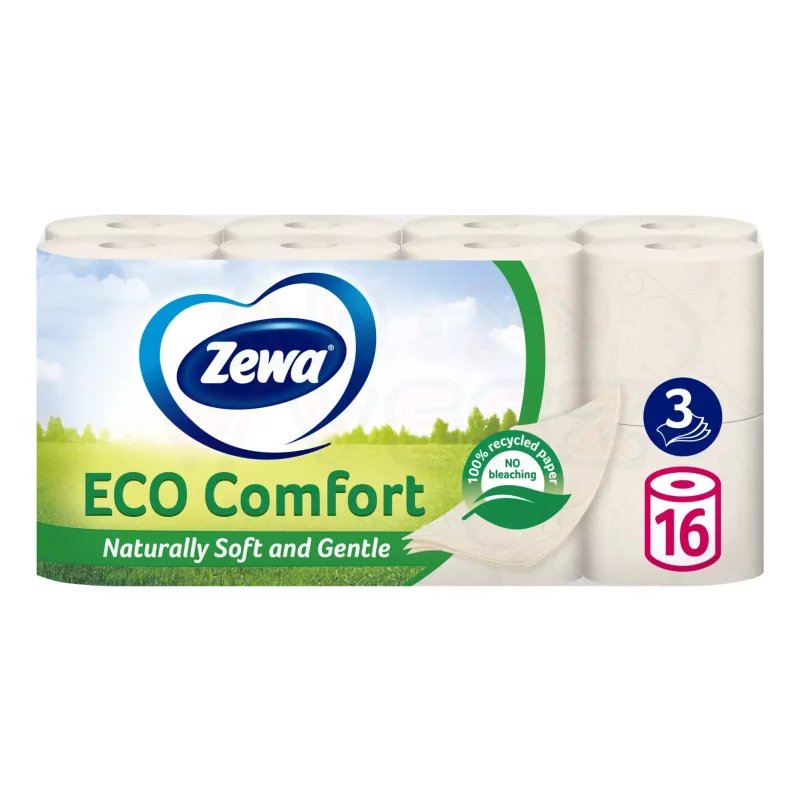Zewa Eco Comfort toalettpapír 3 rétegű 16 tekercs Kép