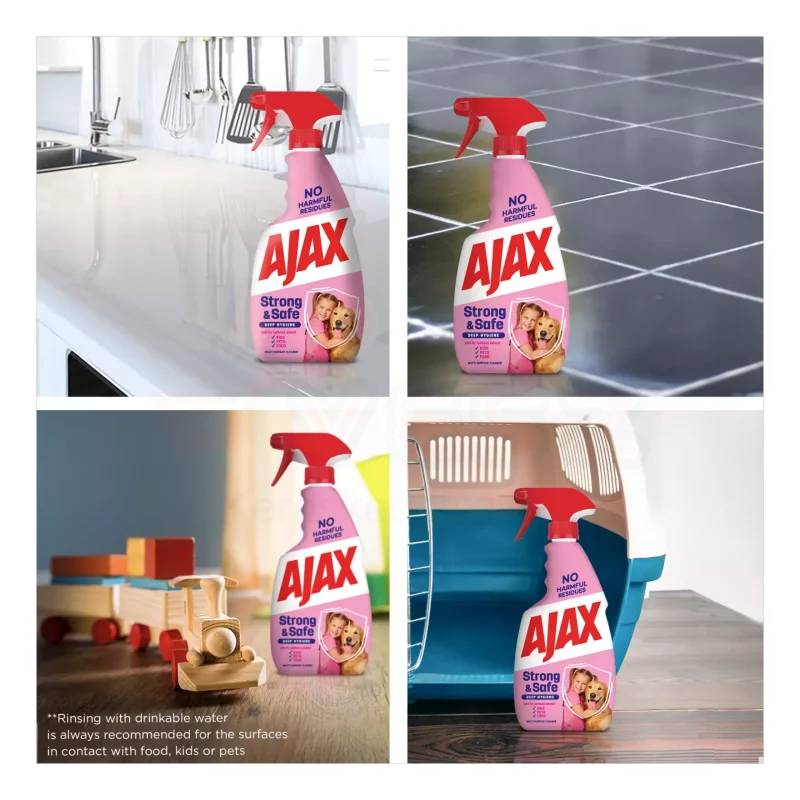 AJAX spray Strong&Safe antibakteriális 500 ml Kép