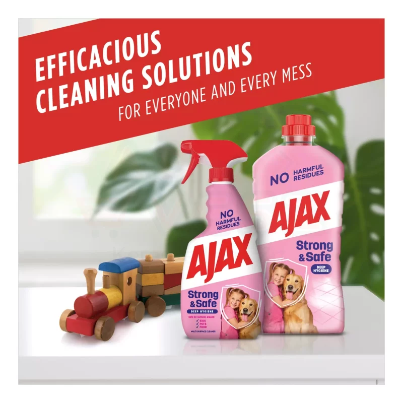 AJAX Strong&Safe antibakteriális általános tisztítószer 1 l Kép