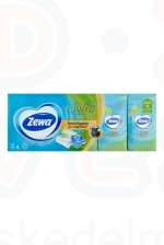 Zewa Softis papírzsebkendő 4 rétegű 10x9 db Protect Kép