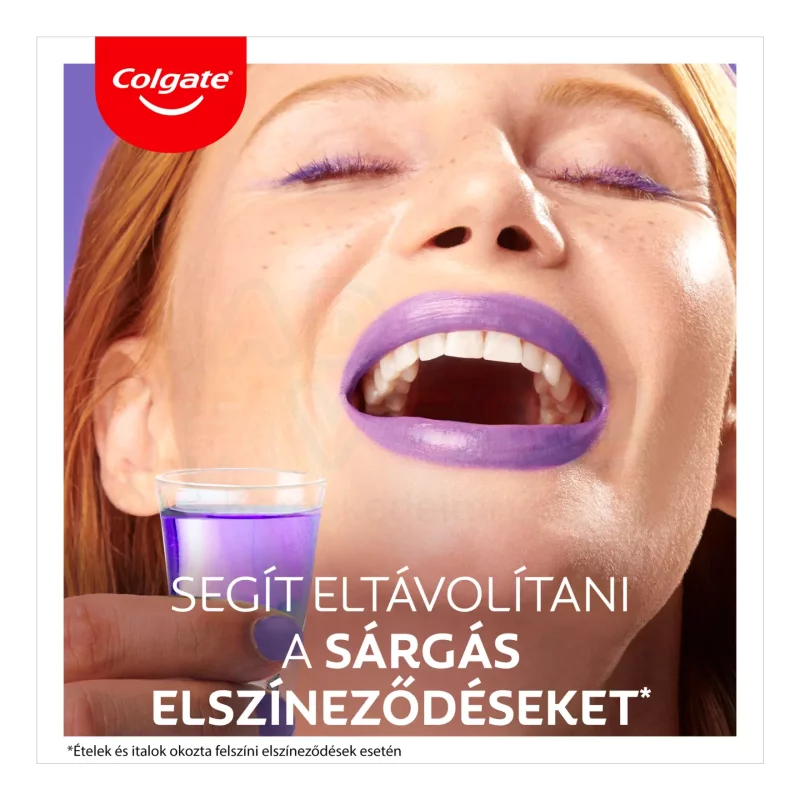 COLGATE szájvíz Max white Purple Whitening 500 ml Kép