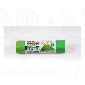 MAZZINI Újrahasznosított húzófüles szemeteszsák 40 l (55x62 cm) 15 db/roll