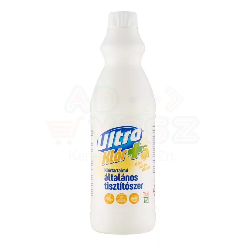 ULTRA Klór+Klóros Felülettisztító szer 1 l Citrom Kép
