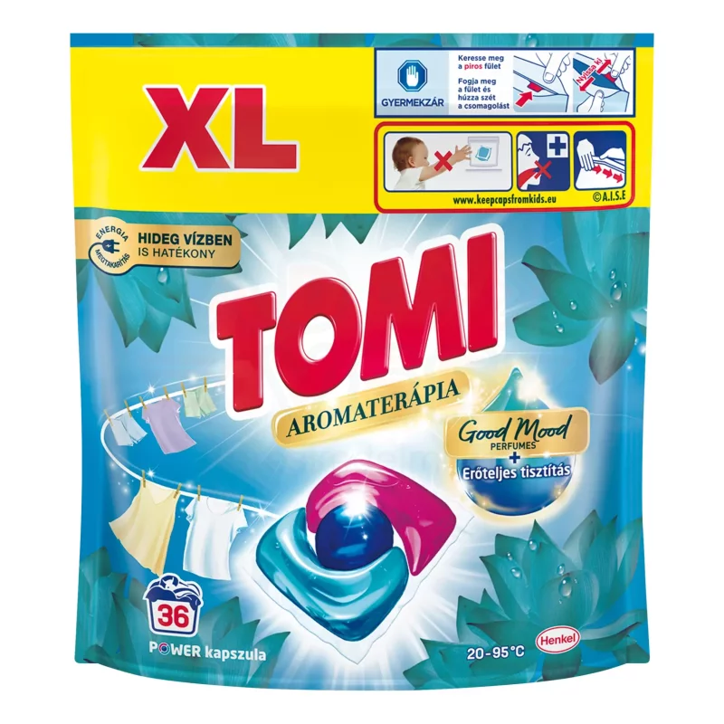 Tomi Power Caps mosókapszula 36 db Aromaterápia Lótusz & mandula Kép