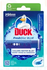 Duck® Fresh Discs zselés WC-öblítő korong 36 ml BLUE Színező hatással Kép