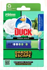 Duck® Fresh Discs zselés WC-öblítő korong 36 ml Garden Escape Kép