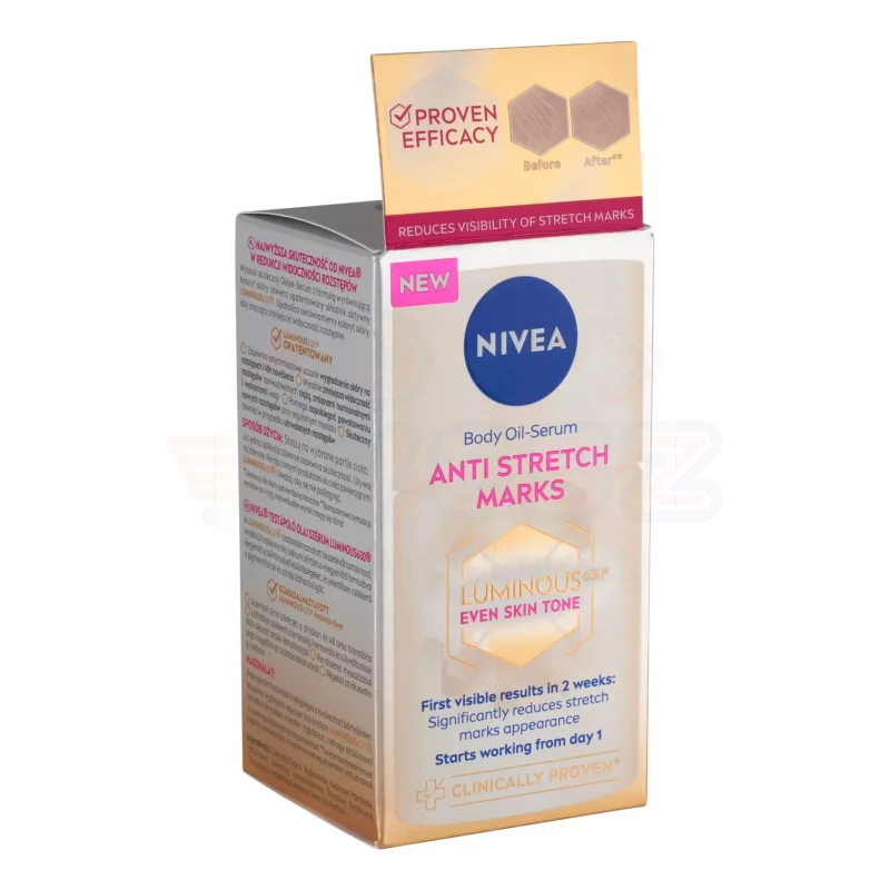 NIVEA Luminous 630 Even Skin Tone Olaj-Szérum testre 100 ml Kép