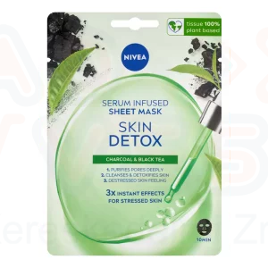 NIVEA Skin Detox Szérummal Átitatott Fátyolmaszk 1 db