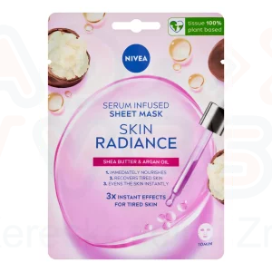 NIVEA Skin Radiance Szérummal Átitatott Fátyolmaszk 1 db