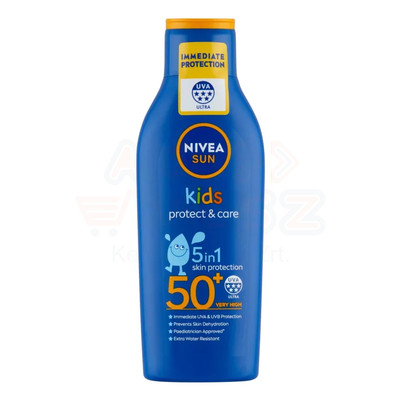 NIVEA SUN FF50+ Kids Hidratáló Gyermek Naptej 200 ml Kép