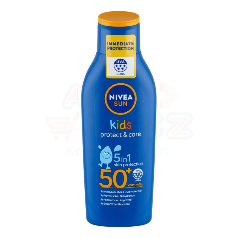 NIVEA SUN FF50+ Kids Hidratáló Gyermek Naptej 200 ml Kép