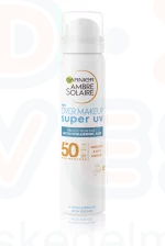 AMBRE SOLAIRE SPF50+ Overmakeup Napozó Spray 75 ml Kép