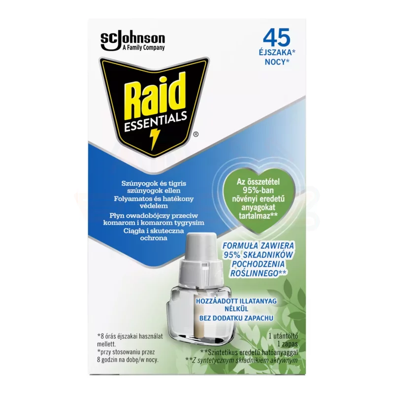 Raid® Essential Elektromos párologtató utántöltő 45 éjszakás Kép