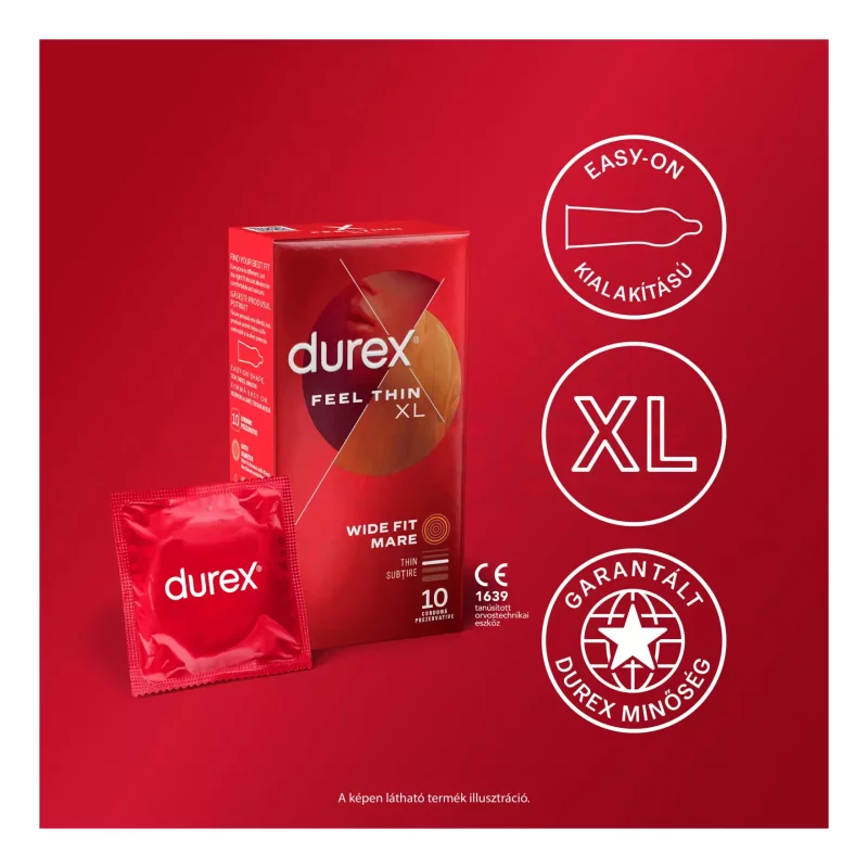 DUREX Óvszer Feel Thin XL 10 db Kép