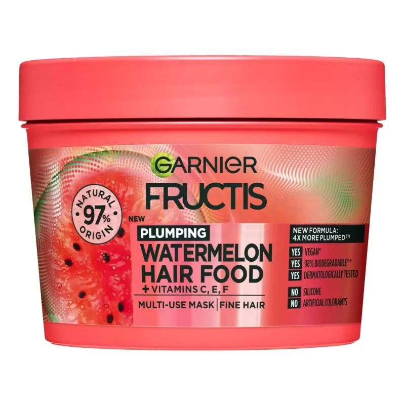 GARNIER Fructis Hair Food Hajpakolás 400 ml Watermelon Kép