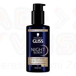 Gliss éjszakai hajpakolás 100 ml Sérült és száraz hajra 3
