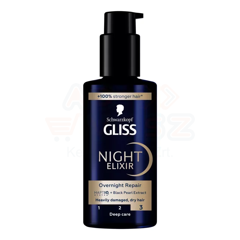 Gliss éjszakai hajpakolás 100 ml Sérült és száraz hajra 3 Kép